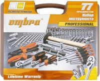 Набор инструмента универсальный 1/4", 1/2"DR, 77 предметов OMBRA OMT77S